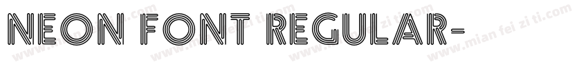 Neon Font Regular字体转换